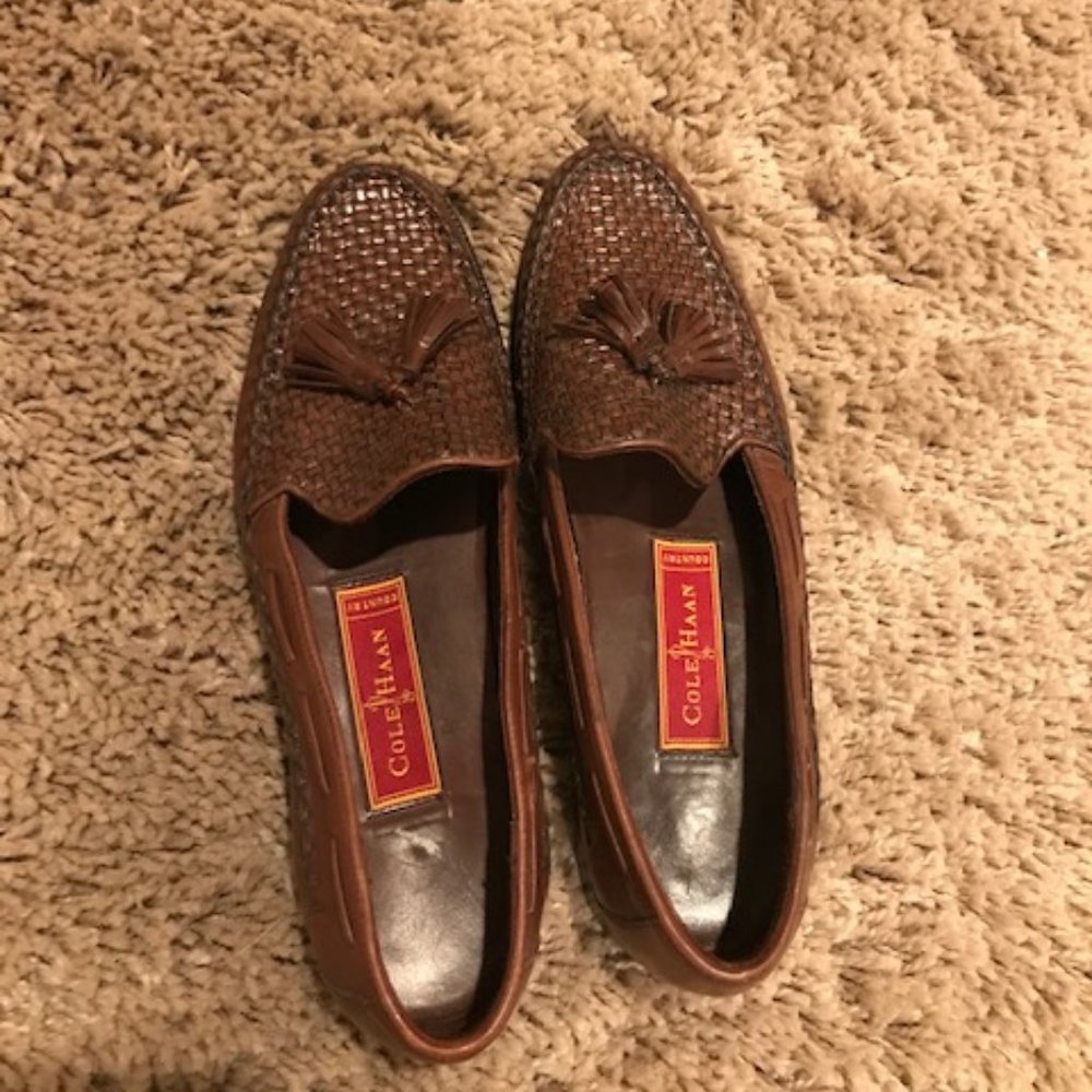 Brown leather Cole Haan Women's Loafers, 7 1/2AA
